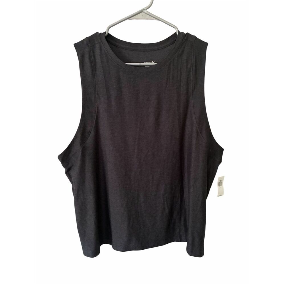 Old Navy Cloud 94 Soft Go‑Dry Tank Top – Dark Gray – NWT – Size Large
